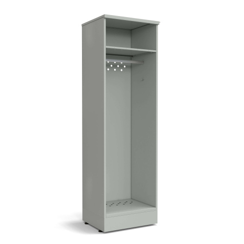 77.0777.00.10.00 Шкаф для одежды 600х500х2000 мм серый