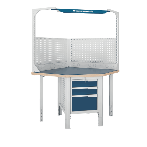 Верстак (угловой) CTR U532.S3.1-1FR