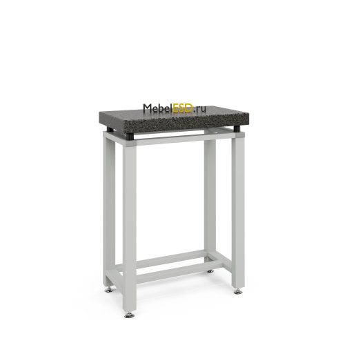 56.0226.13.09-01 Стол для весов малый 630х450х900 мм, гранит, цвет каркаса - серый